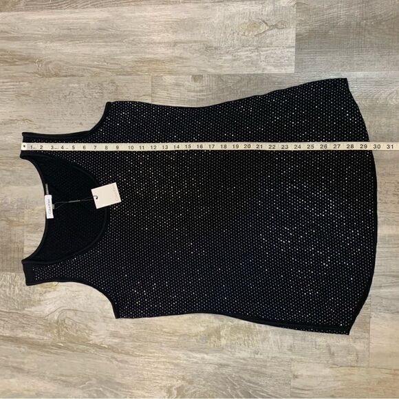 NWT Calvin Klein women’s size large black tank top with all over rhinest… - Picture 13 of 14